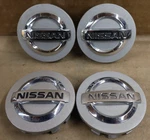 Oem Used Set Nissan Silver Center Caps 40342ZM70B 403429N040 40342ZW40A. Fixed Price $19.95.