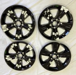 2011-2017 Jeep Patriot # 7238-GB 17" 5 Spoke Gloss Black Wheel Skins New SET/4. Fixed Price $129.00.