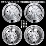 Ford Rv F53 F59 F550 F600 19.5" X 6.75 10 Lug Wheel Simulators Rim Covers Liners. Fixed Price $299.99.