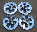 15" 1966 Chevrolet Corvette Spoke 3 Spinner Machine Hubcaps Wheel Covers. Fixed Price $250.00.