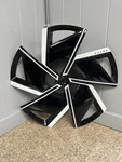 Genuine Volvo Aero Wheel Cover (black/white, 22", Individual) - 32327983. Fixed Price $100.00.