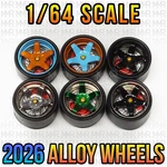 1/64 Scale 9.5 Alloy Wheels W/ Bearings Real Rider Rims Tires Set For Hot. Fixed Price $10.99.
