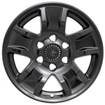One 2014-2018 Chevrolet Silverado 1500 # IMP-390BLKN 17" Gloss Black Wheel Skin. Fixed Price $29.99.