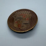 Oem 1947 - 1952 Cadillac Hub Cap Center Emblem Round Red. Fixed Price $83.99.