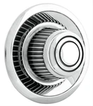 U.s. Wheel Hub Cover Snap-on Derby Chrome Steel C55MDC Set Of 2. Fixed Price $133.98.