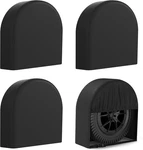 Eletecpro Rv Tire Covers Set 4 With Waterproof Coating And Heavy Duty 600D Ox. Fixed Price $32.06.