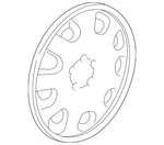 Genuine Honda Wheel Cover 44733-S0X-A10. Fixed Price $93.16.