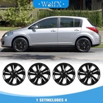 Set Of 4 15" Wheel Cover Full Rim Snap On Hub Cap Fit For Nissan Versa 2007-2026. Fixed Price $47.99.