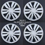 New Wheel Covers Hubcaps Fits 2015-2019 Honda 15" Silver Set Of 4. Fixed Price $52.00.