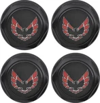 Oer Wheel Center Cap Set Flat Black W/ Early Red Logo 1977-1981 Firebird. Fixed Price $109.98.