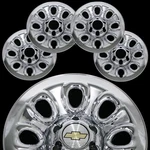 Set Of 4 Chevy 1500 6 Lug 17" Chrome Wheel Skins Rim Simulators Hub Caps Covers. Fixed Price $89.99.