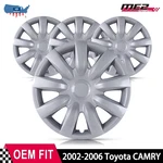 For 2002-2006 Toyota Camry 15" Hubcaps Snap-on With Retention Rings Silver 4PCS. Fixed Price $48.99.