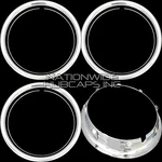 Set Of 4 17" Chrome Wheel Trim Rings Beauty Rims Glamour Band Fit Steel. Fixed Price $59.99.