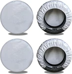 Kayme Rv Tire Covers Set T3-L-27-29 Inch Diameters, Four-aluminum-silve. Fixed Price $42.95.