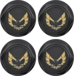 Oer Wheel Center Cap Set Flat Black W/ Early Gold Logo 1977-1981 Firebird. Fixed Price $135.98.