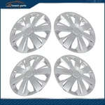 4 X 15" Wheel Covers Snap On Full Hub Caps Silver Fit For R15 Tire & Rim. Fixed Price $37.79.