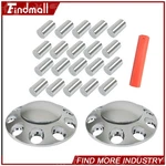 Findmall Chrome Front Axle Cover Hub Cap Thread-on 33MM Truck Lug Nuts. Fixed Price $47.93.