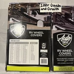 Auto Drive Rv Covers 4 Pack 31"W X 8.8"D Fits Wheels 29-31.75". Fixed Price $38.22.