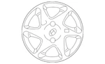 Genuine Hyundai Wheel Cover 52960-2D300. Fixed Price $93.59.