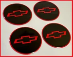 4PCS. Chevy Red/black Logos For 16" 17" Rims 6/8 Lug Wheel Center Caps'. Fixed Price $21.85.