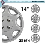 14" Set Of Covers Full Rim Snap On Hub Caps Fits R14 Tire & Steel Wheels. Fixed Price $33.59.