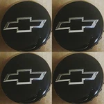 4 Chevrolet Center Caps 3.25 83MM Black With Silver Texture Blk Bowtie 22837060. Fixed Price $24.99.