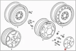 Genuine Mercedes 909 6-T Bus Sprinter Classic Hub Cap 6674000325. Fixed Price $51.65.