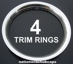 New Chevy 14" Stainless Steel Trim Rings Beauty Bands Edge Glamour Wheels Rims. Fixed Price $64.99.