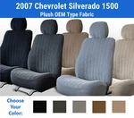 Plush Velour Seat Covers For 2007 Chevrolet Silverado 1500. Fixed Price $205.00.