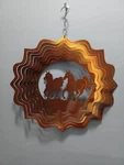 Iron Stop Bronze Colored Horse Wind Spinner - Large. Fixed Price $20.00.