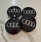 Audi 4 X Gloss Black Chrome 69 MM/2.72IN Wheel Rim Center Hub Cap. Fixed Price $19.98.