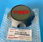 Oem Toyota Trd Black Center Cap With Logo PTR20-35111-BK. Fixed Price $19.99.