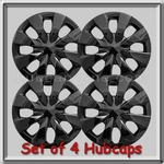15" Black Toyota Corolla Hubcaps 2020-2023 Replica Wheel Covers. Fixed Price $120.00.