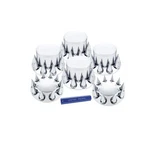 Axle Hub Cover Kit - Chrome Dome, W/ 33MM Spike Nut & Tool. Fixed Price $186.08.