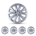 Set Of 4 16" Sliver Wheel Rim Covers Snap On Full Hubcaps For R16 Tire+steel. Fixed Price $44.69.