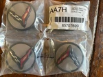 2020-2026 Chevy Corvette C8 Gray Carbon Flash Ring Wheel Center Caps Oem Gm. Fixed Price $129.00.