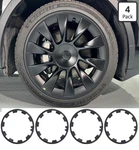 Tesla Model Y Juniper 20 Helix Wheel Rim Protector Set Matte Black (4 Pcs). Fixed Price $39.99.