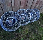 Original 1963-1965 Ford Falcon Fairlane Wire Spoke Hubcap Wheel Cover Spinner. Fixed Price $250.00.