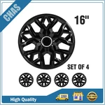 16" Set Of 4 Black Wheel Covers Snap On Rim Skins Hub Caps For R16 Tire &. Fixed Price $42.59.