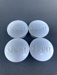 Jeep Set Of 4 Silver 63MM Wheel Center Caps Grand Cherokee, Wrangler, Compass. Fixed Price $18.99.