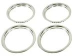 15 Stainless Steel 1-1/2 Deep Rally Wheel Trim Ring Set For Oem Only. Fixed Price $174.30.