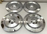 Ford Dog Dish Hubcaps All Chrome Oem 1957 1958 1959 Fairlane Galaxie Ranchero. Fixed Price $168.00.