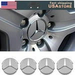 Fit-for Mercedes Benz Hub Caps Wheel Center 4 X 75MM Matte Chrome Emblem. Fixed Price $13.24.