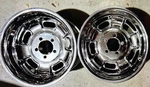 2-15 By 8"NEW Halibrand Aluminum Polished Wheels. On 4 1/2" Ford/mopar. Fixed Price $900.00.