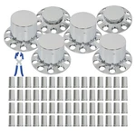 33MM Lug Front & Rear Chrome Hub Cover Semi Truck Wheel Axle Kit 6 Pack. Fixed Price $123.86.