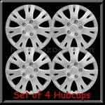 16" Silver Replica Mazda Hubcaps 2010-2011 Wheel Covers Set Of 4. Fixed Price $120.00.