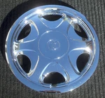 One Blemished Toyota Tercel Hawk 13" 6-SLOT Chrome Hubcap Wheel Cover 1995 1996. Fixed Price $24.99.