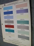 1960 Ford Edsel Color Paint Chips Set - Ditzler. Fixed Price $9.95.