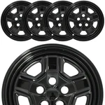 4 Fits Jeep Patriot 2007-2017 Black 16" Wheel Skins Hub Caps 5 Spoke Rim Covers. Fixed Price $79.99.