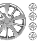 15" Set Of 4 Pcs Wheel Covers Snap On Silver Hub Caps Fit R15 Tire Steel Ri. Fixed Price $64.99.